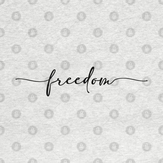 Freedom minimalist by cariespositodesign